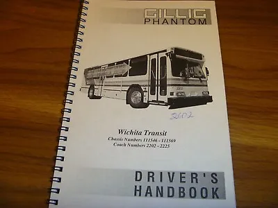 Buy 2002 Gillig Phantom 2202-2225 Coach Transit Bus Owner Operator Driver Manual • 209.30$