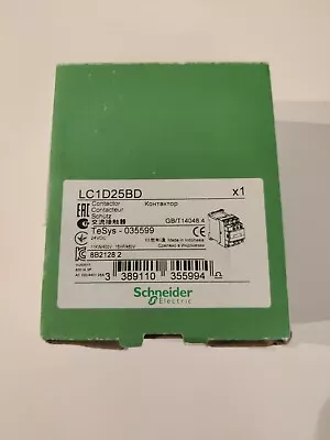 Buy Schneider Electric - LC1D25BD: Contactor 24VDC Coil, 25A, 220/440VAC 3-Pole • 150$