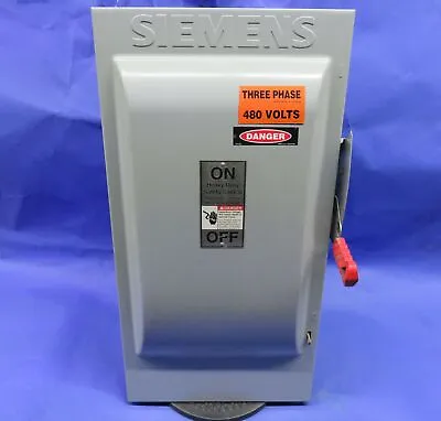 Buy Siemens Disconnect Switch Hnf364 200a 600v 3p Non Fusible 1 Year Warranty • 244.99$