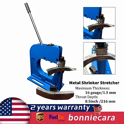 Buy Metal Shrinker Stretcher 16 Gauge 8.5  Throat Fabrication Bending Machine • 242.39$