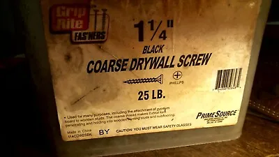 Buy 2 PoundS @ 520- 550 Pc  #6 X 1-1/4  Drywall Screws Phillips Bugle Head Coarse N • 11$