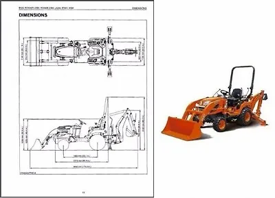 Buy Kubota BX25 / BX25D Compact Tractor WSM Service Repair Workshop Manual CD • 15$