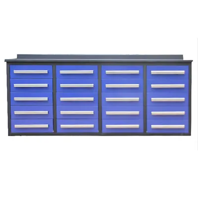 Buy Steelman 7' Garage Storage Cabinets W/ Workbench 20 Drawers Steelman L • 3,850$