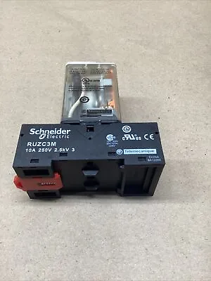 Buy SCHNEIDER ELECTRIC TELEMECANIQUE RELAY RUMC3AB2BD With Base #713PT39FML • 14.99$