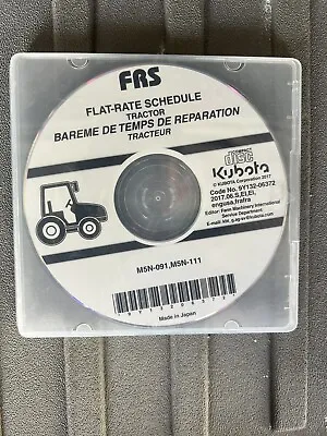 Buy Kubota M5N-091 M5N-111 Tractor Flat Rate Manual Service CD • 19.92$