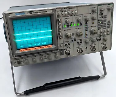 Buy Tektronix 2246 MOD A Four Channel 100 MHz Oscilloscope W/ Power Cord - Tested • 254.99$