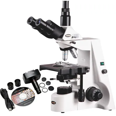 Buy AmScope 40X-2500X Infinity Compound Microscope + 10MP Camera • 1,060.99$