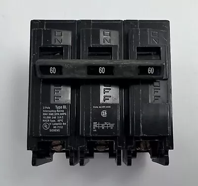 Buy Siemens B360  60Amp 3-Pole Circuit Breaker Type BL 240V • 44.50$