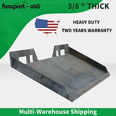 Buy 3/8  Quick Tach Attachment Mount Plate Heavy Duty Skid Steer For Bobcat Kubota • 151.99$