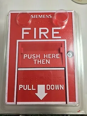 Buy Siemens HMS-D Addressable Red Manual Pull Station Fire Alarm 500-033400 *New* • 165$