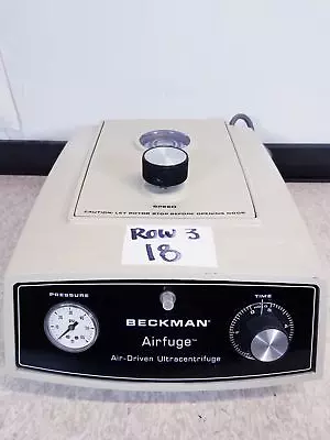 Buy Beckman Coulter Airfuge 350624 Air Driven Ultracentrifuge Centrifuge Lab • 149$