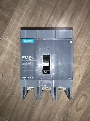 Buy SIEMENS BQD360 3 Pole 60 AMP Type BQD Circuit Breaker • 159.99$