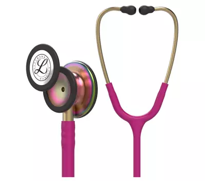 Buy 3M Littmann Classic III Monitoring Stethoscope, Rainbow-Finish, Raspberry Tube,  • 106.99$