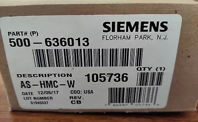 Buy Siemens AS-HMC-W Fire Alarm Horn Strobe New Open Box • 45$