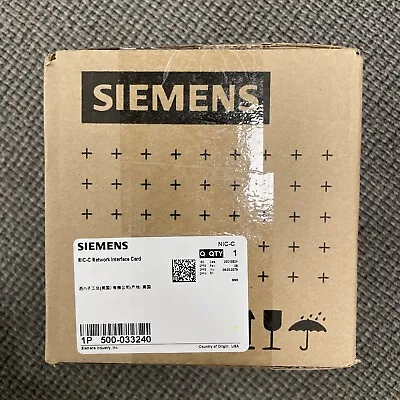 Buy New Siemens NIC-C 500-033240 Network Interface Card Fire Alarm  • 212$