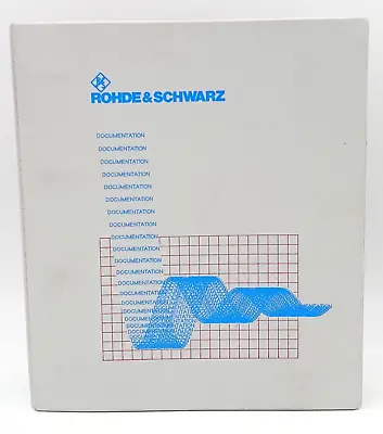 Buy Rohde & Schwarz Operating Manual CMU200/300 Universal Radio Communication Tester • 34.99$