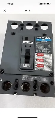 Buy SIEMENS QR23B125 125 Amp 240 Vac 3 Pole Circuit Breaker With Line & Load Lug New • 650$