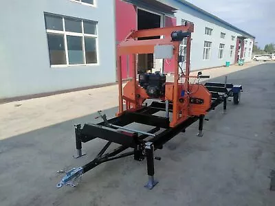 Buy 32  Capacity Portable Sawmill 17HP LIFAN GASOLINE ELECTRIC START Unload Yourself • 7,989$