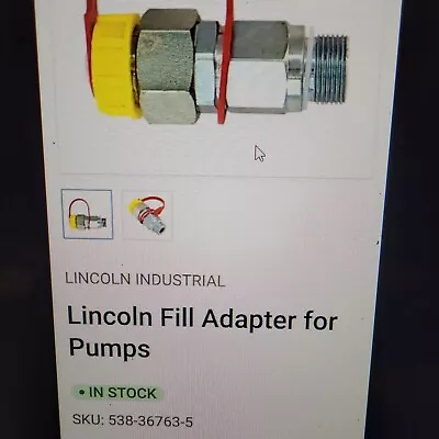 Buy Lincoln 203 Quicklub Fill Adapter • 39.95$