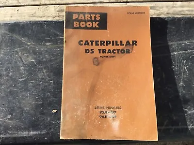 Buy CAT Caterpillar D5 PARTS MANUAL BOOK • 20$