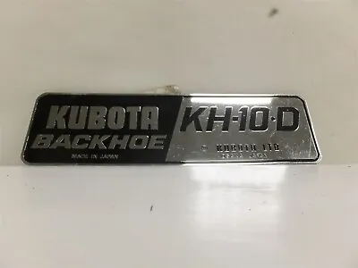 Buy 68136-57110 Genuine Oem Kubota Backhoe Kh-10-d Label Badge • 39.98$