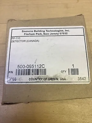 Buy New Siemens Fp-11c Canadian Version Smoke Detector  Fire Alarm • 245$