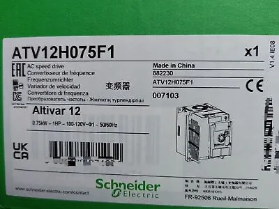 Buy Schneider Electric Atv12h075f1 / Atv12h075f1 (brand New) • 388$
