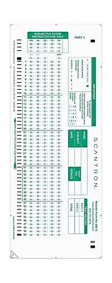 Buy Official SCANTRON Brand 882-E Answer Sheet (500 Pack) 500 Pack • 192.50$