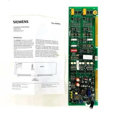 Buy Siemens ALD-2I Analog Loop Driver For MXL Alarm, Cerberus Pyrotronics 580-891618 • 999.97$
