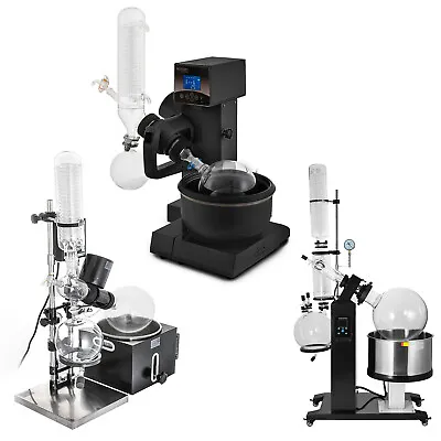 Buy 2L/5L/20L/50LRotary Evaporator With Hand/Auto Lift,Water Vacuum Pump US • 992.69$
