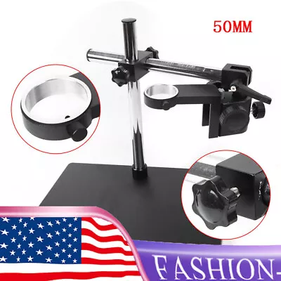 Buy Microscope Camera Boom Stereo Arm Table Stand Adjustable Holder 10-265mm Black • 84$