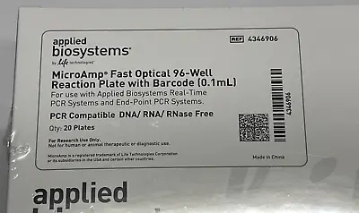 Buy Applied Biosystems 4346906 MicroAmp Fast Optical 96-Well Reaction Plate, Barcode • 59.99$