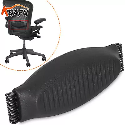 Buy KUAFU Lumbar Back Support Pad Size B Black For Herman Miller Aeron Chair • 12.90$