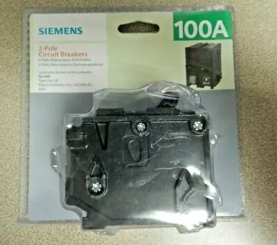 Buy Siemens 100A 2-Pole Circuit Breakers Q2100P 60Hz NEW • 35.99$