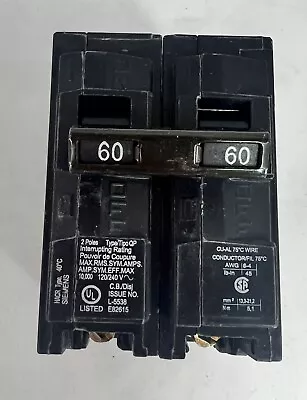 Buy Siemens Q260 60Amp 2 Pole 240V Circuit Breaker - Black • 12$