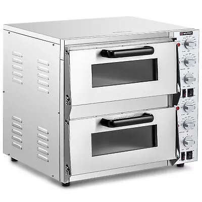 Buy WILPREP Electric Countertop Pizza Oven 16  3.2kW Adjustable Temp. & Time ETL • 379.99$