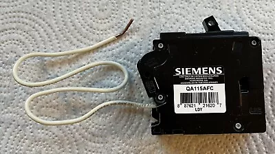 Buy Siemens  Qa115afc  1p  15amp  Type  Qaf2 Cafci   Arc-fault Circuit Breaker • 38$