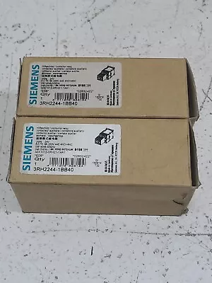 Buy Lot Of 2 Siemens 3RH22441BB40 Contactor Relay Untested. E2 • 74.99$