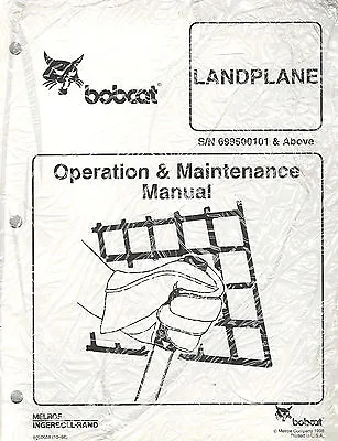 Buy Bobcat Landplane  Operation & Maintenance  Manual  New  • 29.95$