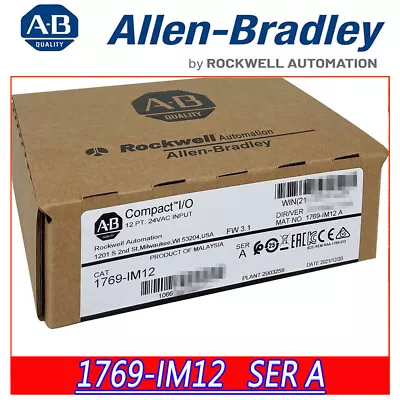 Buy New Sealed Allen Bradley 1769-IM12 SER A CompactLogix 12Pt 240VAC Input Module • 184$