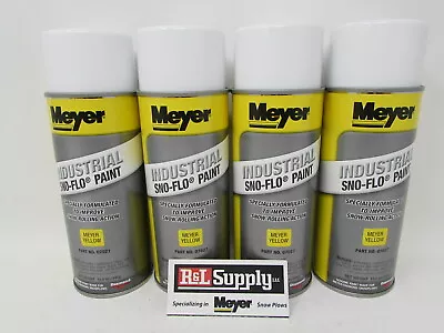 Buy 4 Cans Genuine Meyer Snow Plow Yellow Snow Flo Paint 07027 08677 • 72$