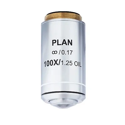 Buy AmScope 100X (Spring, Oil) Infinity Plan Achromatic Microscope Objective Lens • 106.99$