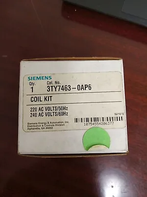 Buy Siemens Coil Kit 3TY7463-OAU1;  277 AC Volts/60HZ  • 74.90$