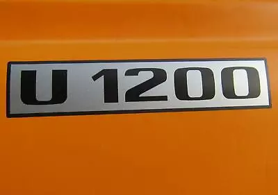 Buy Unimog U 1200 Type License Plate 2x Door Type Designation Sticker A03 • 24.86$