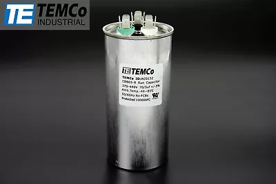 Buy TEMCo 70+5 Uf/MFD 370-440 VAC Volts Round Dual Run Capacitor 50/60 Hz -Lot-1 • 15.95$