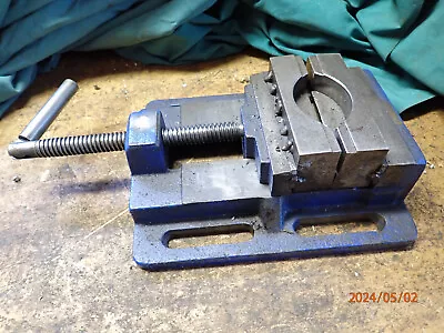 Buy Small Central Forge Drill Press Vise With Custom Jaws Rough Condition • 19.99$