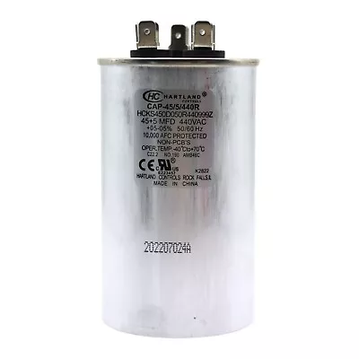 Buy 45/5uf MFD 370/440v Dual Run Round Air Conditioner And Furnace Capacitor  • 13.47$