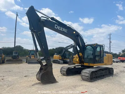 Buy 2019 John Deere 210G LC Hydraulic Excavator Cab A/C Aux Diesel Trackhoe • 1$