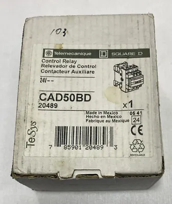 Buy TELEMECANIQUE CAD50BD Control Relay New In Box Square D Schneider Electric • 59$