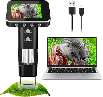Buy Kids Mini Microscope With 2.4  LCD Screen - Handheld Digital Microscope Camera • 56.99$